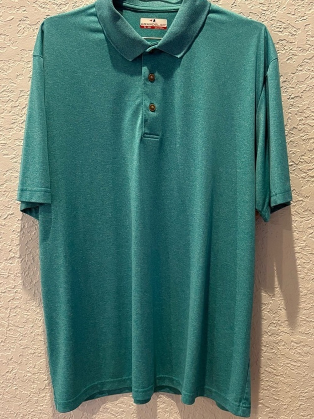 Grand Slam Men's Teal Polo Shirt - Short Sleeve Performance